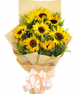 8 sunflower bouquet