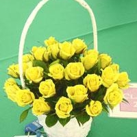 2 Dozens Roses Basket